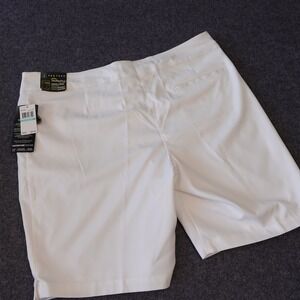 PGA Tour Motionflux Womens Golf Shorts White UPF 50 Stretch Size 16 PVBF7089DS